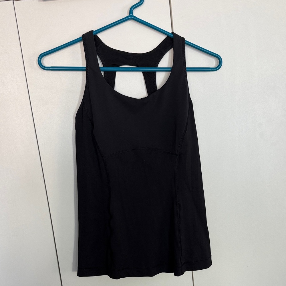Lululemon Tone It Black Racerback Tank Top